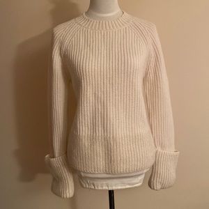 NWT AUTH MONCLER wide gauge boatneck SWEATER size S true to size